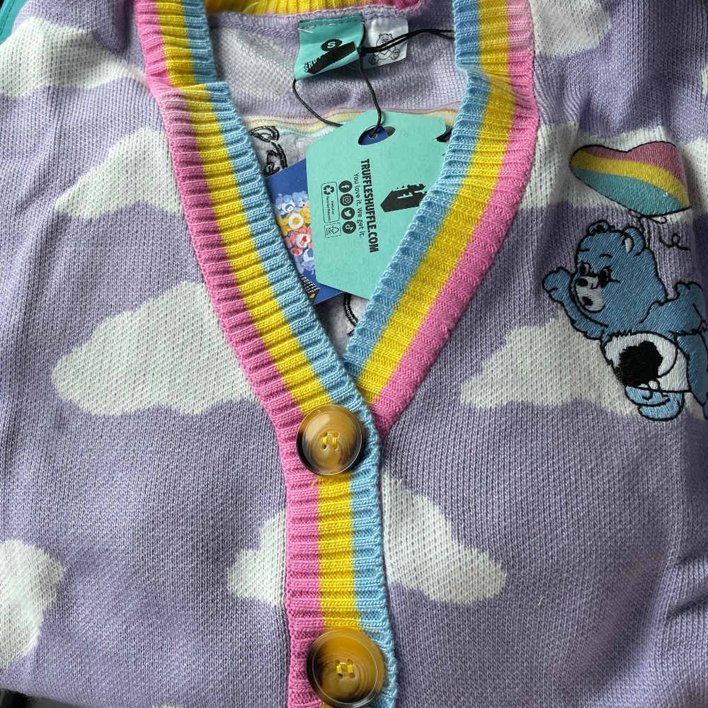 Care Bears cardigan slightly flawed NWT
